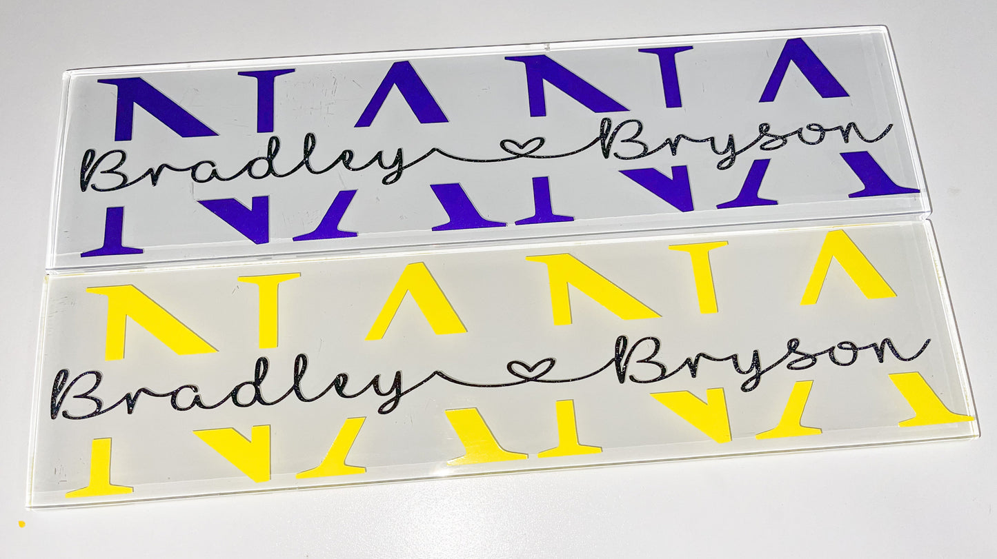 Custome name tiles