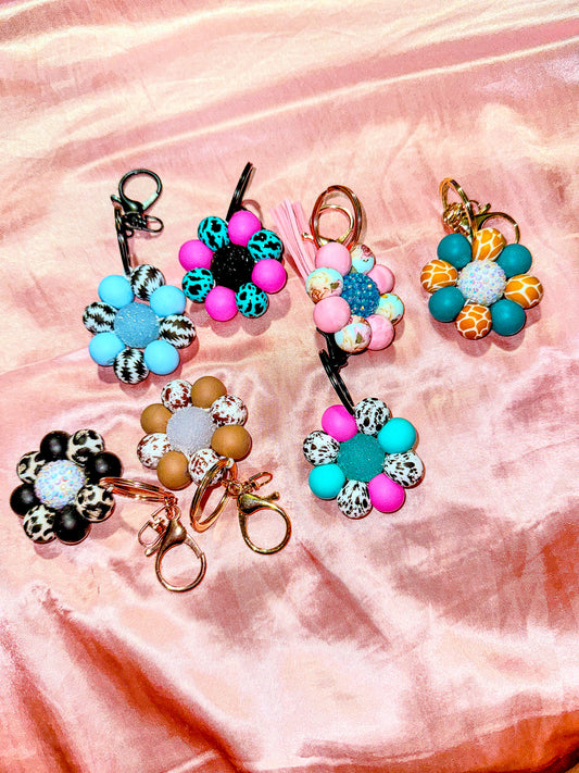 Flower keychains