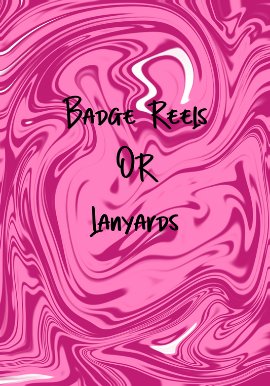 This or that Badge reels or laynards